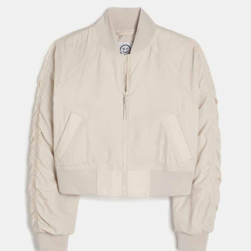 Gilly Hicks Off-White Bomber Jacket